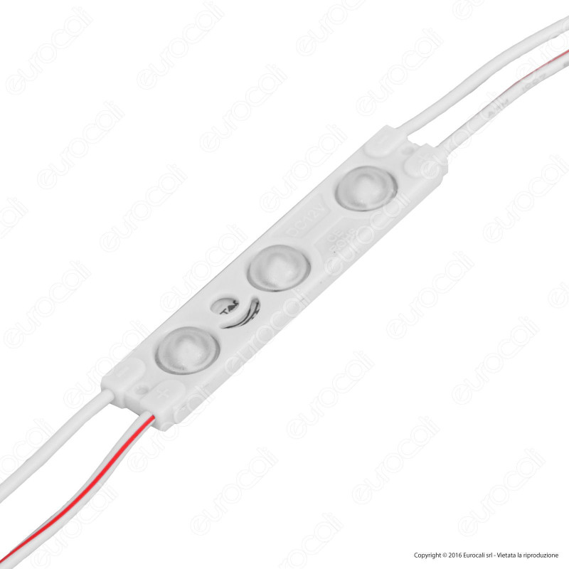 V-Tac VT-28353 Modulo 3 LED 1W SMD 12V impermeabile IP67 bianco - SKU