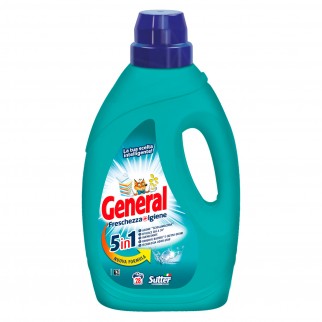 General Freschezza + Igiene 5in1 Detersivo Liquido per Lavatrice 28