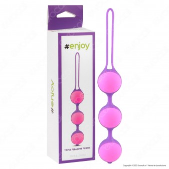 Toyz4Lovers Enjoy Triple Pleasure Purple Palline Vaginali in Silicone