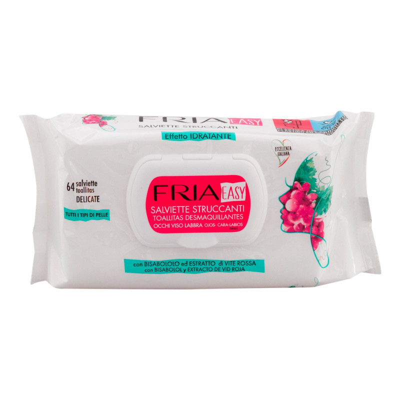Salviette Struccanti Easy Delicate per Occhi Viso Labbra - 64pz Fria