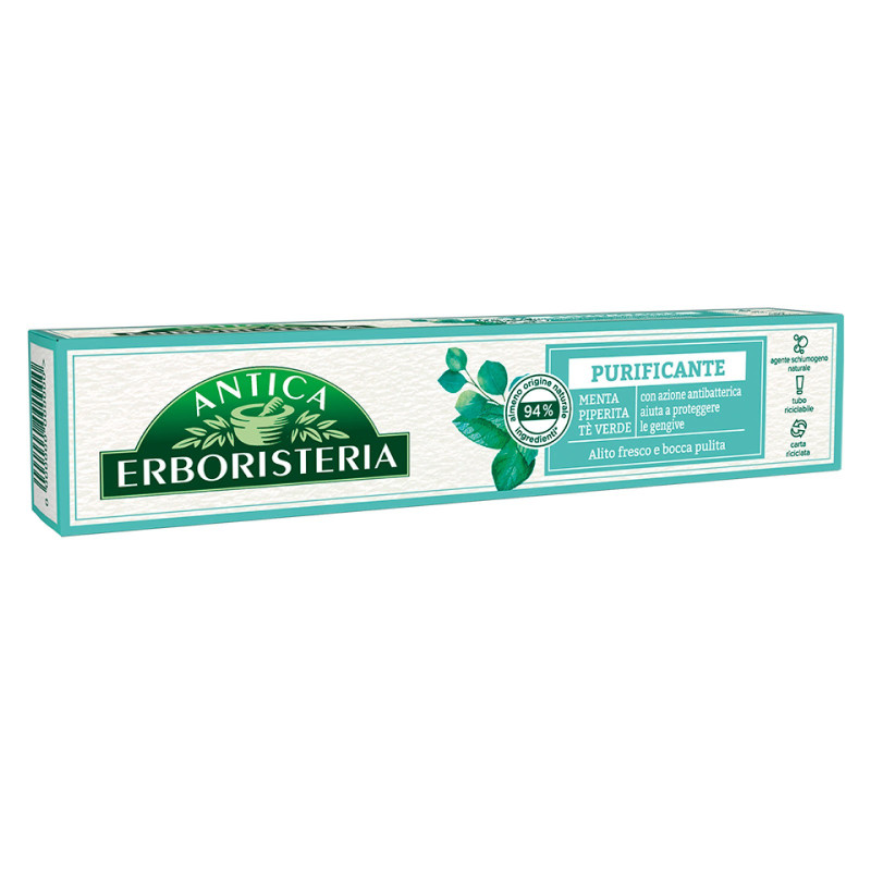 Antica Erboristeria Dentifricio Purificante Antibatterico con Menta