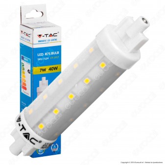 V-Tac VT-1917 Lampadina LED R7s L118 7W Bulb Tubolare - SKU 7123 /