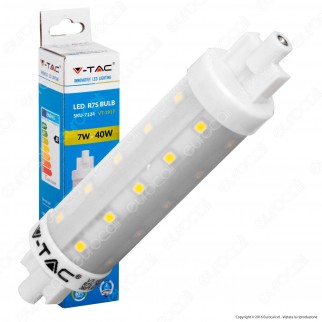 V-Tac VT-1917 Lampadina LED R7s L118 7W Bulb Tubolare - SKU 7123 /