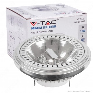 V-Tac VT-1110 Lampadina LED GX53 12W Faretto AR111 Spotlight