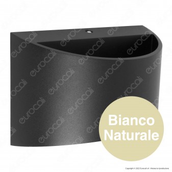 V-Tac VT-815 Lampada LED da Muro 9W Wall Light Nera con Doppio