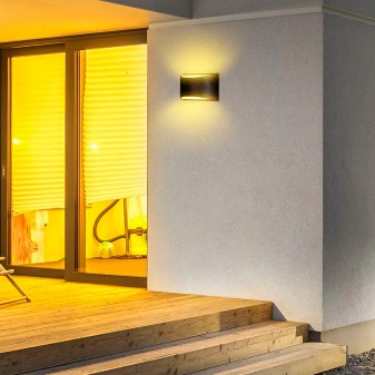 V-Tac VT-815 Lampada LED da Muro 9W Wall Light Nera con Doppio