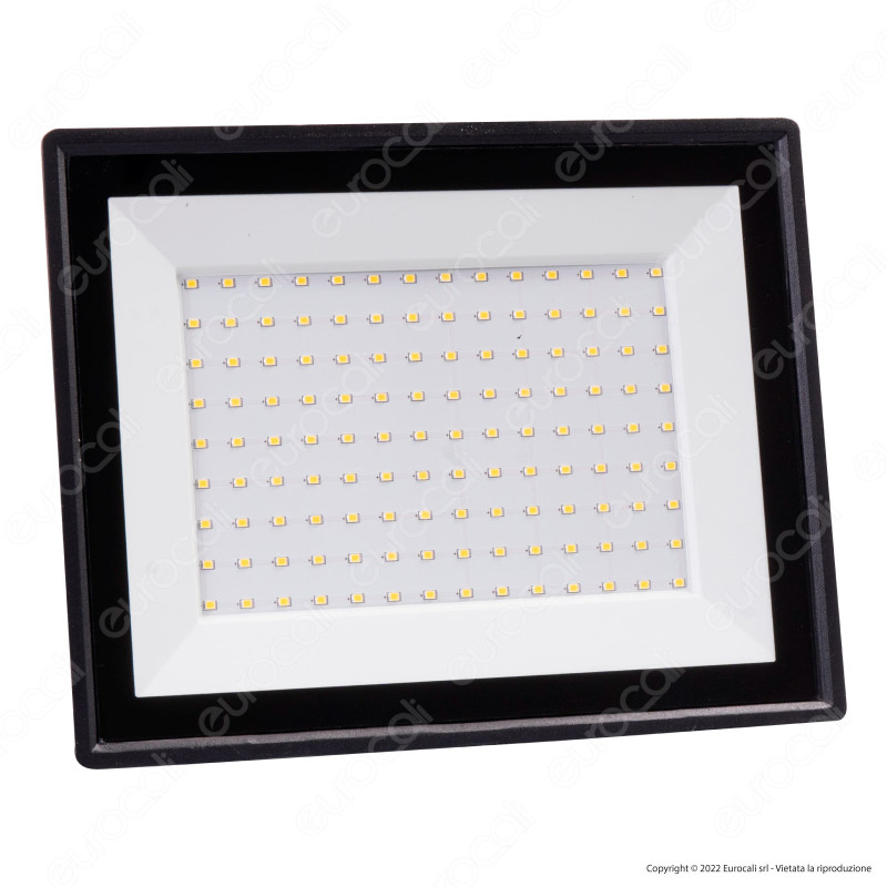 V-Tac VT-49104 Faro LED Floodlight 100W SMD Slim IP65 Nero -