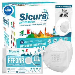 Sicura Protection 50 Mascherine Protettive Filtranti Monouso con
