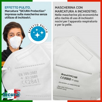 Sicura Protection 30 Mascherine Small Filtranti Monouso con