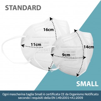 Sicura Protection 30 Mascherine Small Filtranti Monouso con