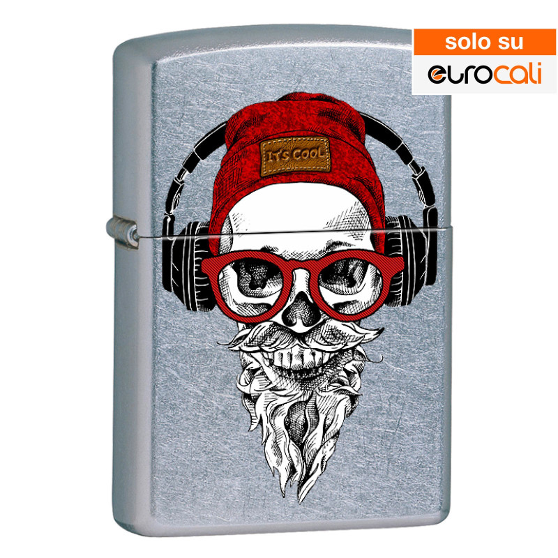 Zippo Accendino a Benzina Ricaricabile ed Antivento con Fantasia