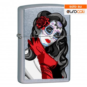 Zippo Accendino a Benzina Ricaricabile ed Antivento con Fantasia