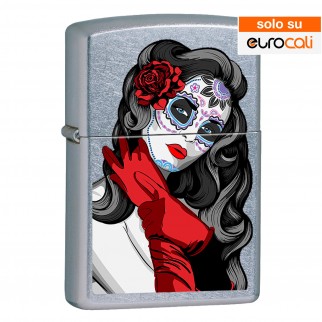 Zippo Accendino a Benzina Ricaricabile ed Antivento con Fantasia