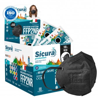 Sicura Protection Espositore con 100 Mascherine Protettive Colore