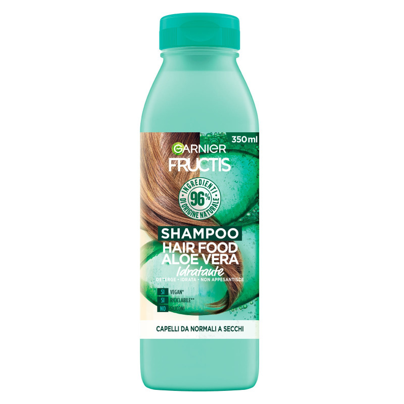 Garnier Fructis Hair Food Aloe Vera Shampoo Idratante - Flacone da