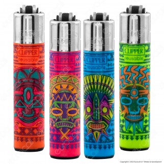 Clipper Micro Accendino Piccolo Fantasia Tribal Days 3 - Serie da 4