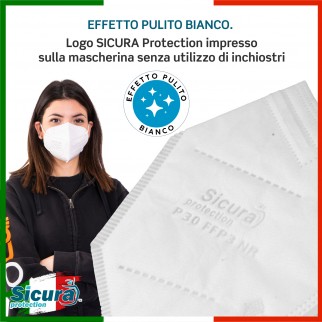 Sicura Protection 36 Mascherine Small Colore Blu Filtranti Monouso