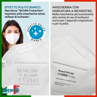 Sicura Protection 24 Mascherine Small Protettive Colorate Filtranti