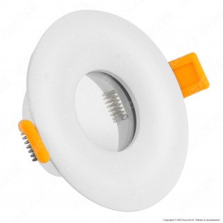 Kanlux Droxy Portafaretto Rotondo Fisso da Incasso per Lampadine GU10