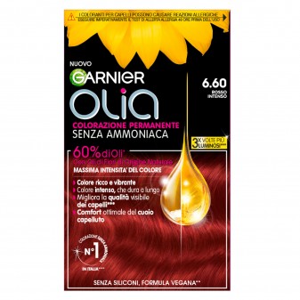 Garnier Olia Tinta Permanente per Capelli 6.60 Rosso Intenso Senza