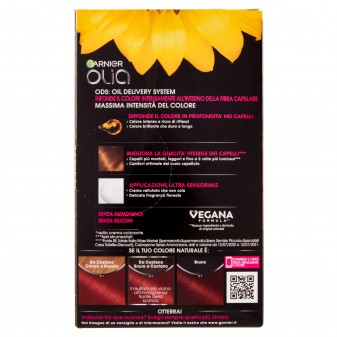 Garnier Olia Tinta Permanente per Capelli 6.60 Rosso Intenso Senza
