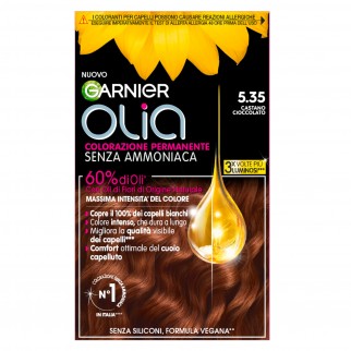 Garnier Olia Tinta Permanente per Capelli 5.35 Castano Cioccolato