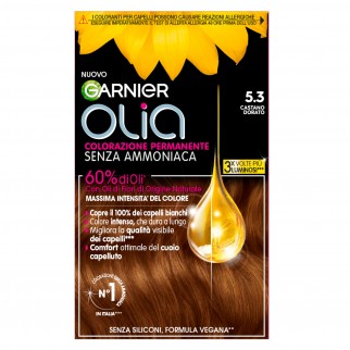 Garnier Olia Tinta Permanente per Capelli 5.3 Castano Dorato Senza