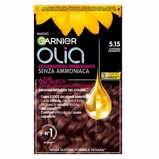 Garnier Olia Tinta Permanente per Capelli 5.15 Castano Fondente Senza