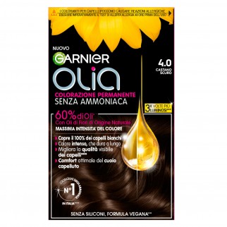 Garnier Olia Tinta Permanente per Capelli 4.0 Castano Scuro Senza