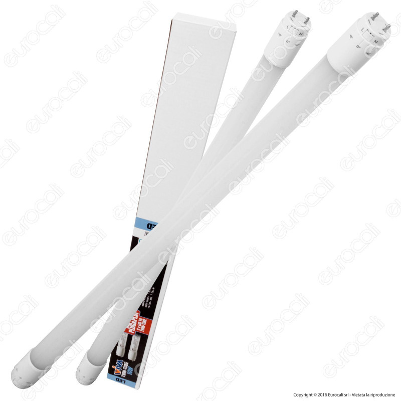 Wiva Twin-Tube Tubo LED T8 G13 10W Lampadina 60cm - Confezione 2 Tubi