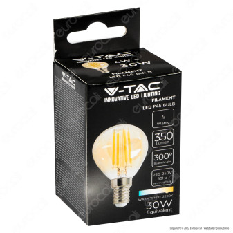 V-Tac VT-1953 Lampadina LED E14 4W Bulb P45 MiniGlobo Filament