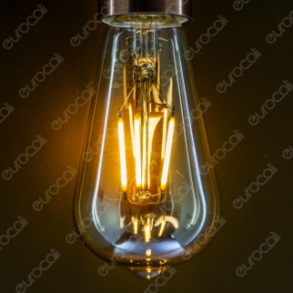 V-Tac VT-1964 Lampadina LED E27 4W Bulb ST64 Filament Vetro
