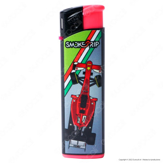 SmokeTrip Large Accendino Elettronico Grande Fantasia F1 - Box da 50