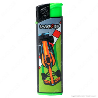 SmokeTrip Large Accendino Elettronico Grande Fantasia F1 - Serie da 5