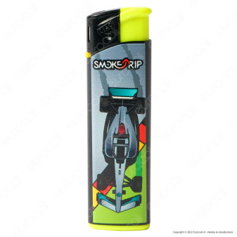 SmokeTrip Large Accendino Elettronico Grande Fantasia F1 - Serie da 5