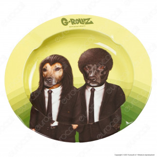 G-Rollz Amsterdam Posacenere Rotondo in Metallo con Fantasia Pets Rock