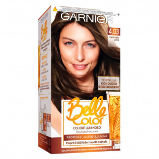 Garnier Belle Color Tinta Permanente per Capelli Colore 4.03 Castano Luce