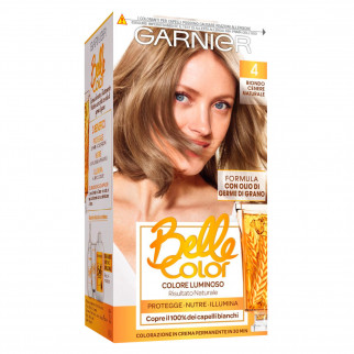 Garnier Belle Color Tinta Permanente per Capelli Colore 4 Biondo Cenere Naturale