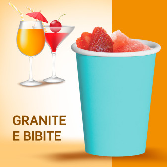 Bicchieri in Carta Riciclabile Colore Celeste da 200ml - Confezione da 25 Bicchieri