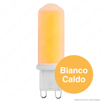 Bot Lighting Shot Lampadina LED G9 4.2W COB Tubolare in Vetro e