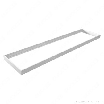 V-Tac Supporto in Plastica per Montaggio a Soffitto di Pannelli LED 120x30 Bianco - SKU 6708