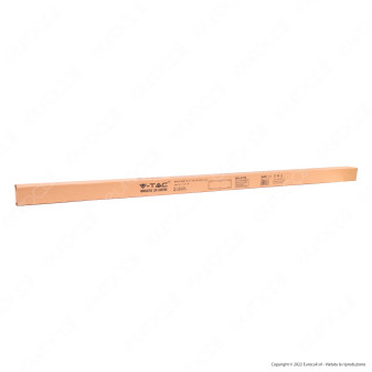 V-Tac Supporto in Plastica per Montaggio a Soffitto di Pannelli LED 120x30 Bianco - SKU 6708