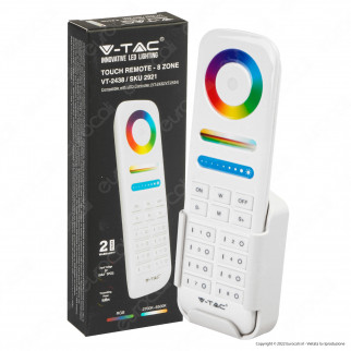 V-Tac VT-2438 Telecomando Touch Wireless per Controller e Dimmer di Strisce LED RGB+W Changing