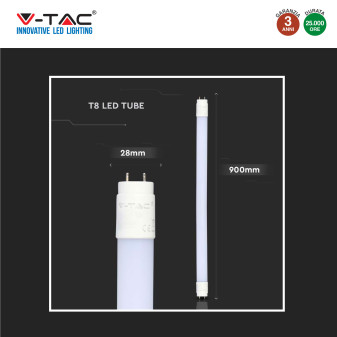 V-Tac VT-9077 Tubo LED SMD Nano Plastic T8 G13 14W Lampadina 90