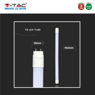 V-Tac VT-9077 Tubo LED SMD Nano Plastic T8 G13 14W Lampadina 90