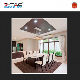 V-Tac VT-930 Super Saver Pack 2x Portafaretto Quadrato Fisso da Incasso per Lampadine GU10 e GU5.3