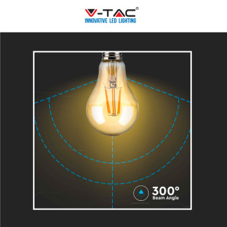 V-Tac VT-2028 Lampadina LED E27 10W Bulb A60 Goccia Filament