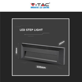 V-Tac VT-1162 Punto Luce LED SMD 3W Segnapasso Rettangolare a