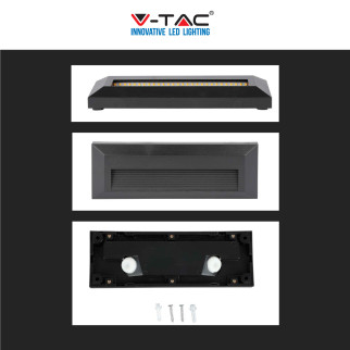 V-Tac VT-1162 Punto Luce LED SMD 3W Segnapasso Rettangolare a