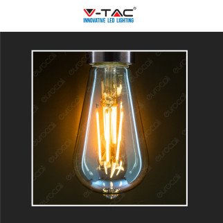 V-Tac VT-1968 Lampadina LED E27 8W Bulb ST64 LED Filament Vetro